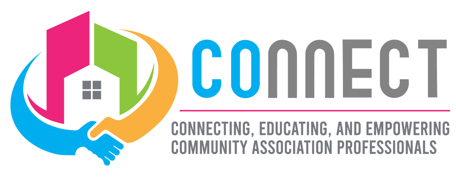 The logo for connect connecting educating and empowering community association professionals