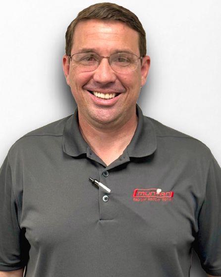 A silhouette of a person without a face on a white background.