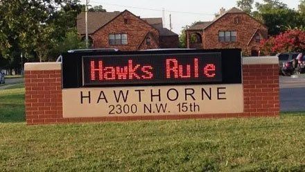 Hawks Rule Signage — Oklahoma City, OK — Moore Neon & Signs