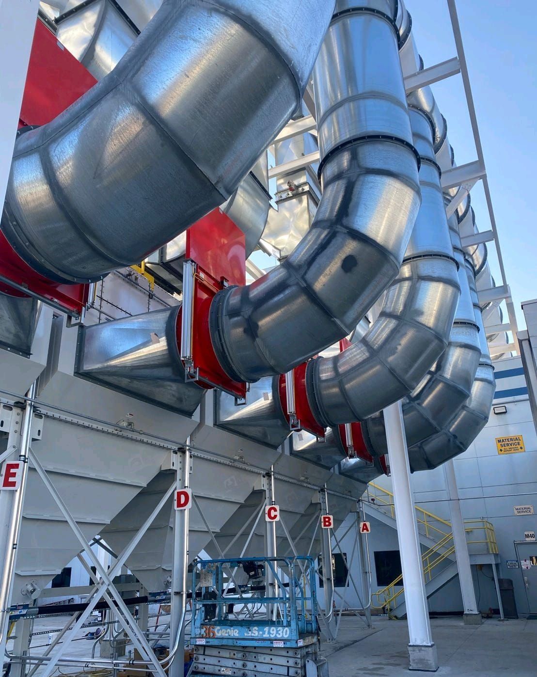 Serrande tagliafuoco Aircom modello a ghigliottina