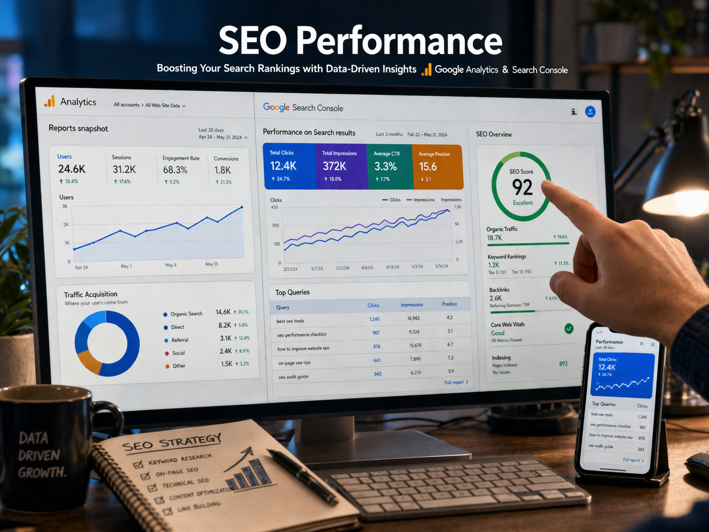 Person sketching UI design concepts in a spiral notebook with a pink pen.
