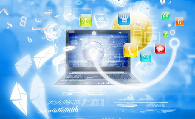 People at table looking at computer screen with design prototype.