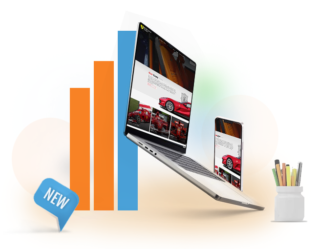 Person sketching UI design concepts in a spiral notebook with a pink pen.