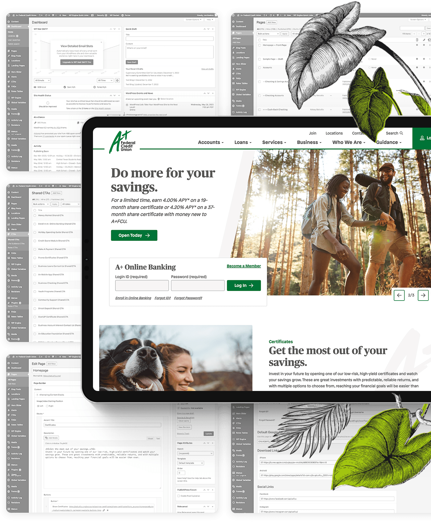 People at table looking at computer screen with design prototype.