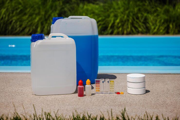 bricks use for inground pool installation