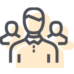 A group of people are standing next to each other.