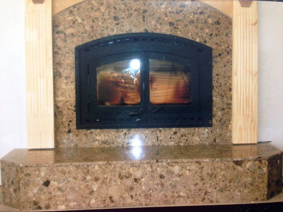marble fireplace