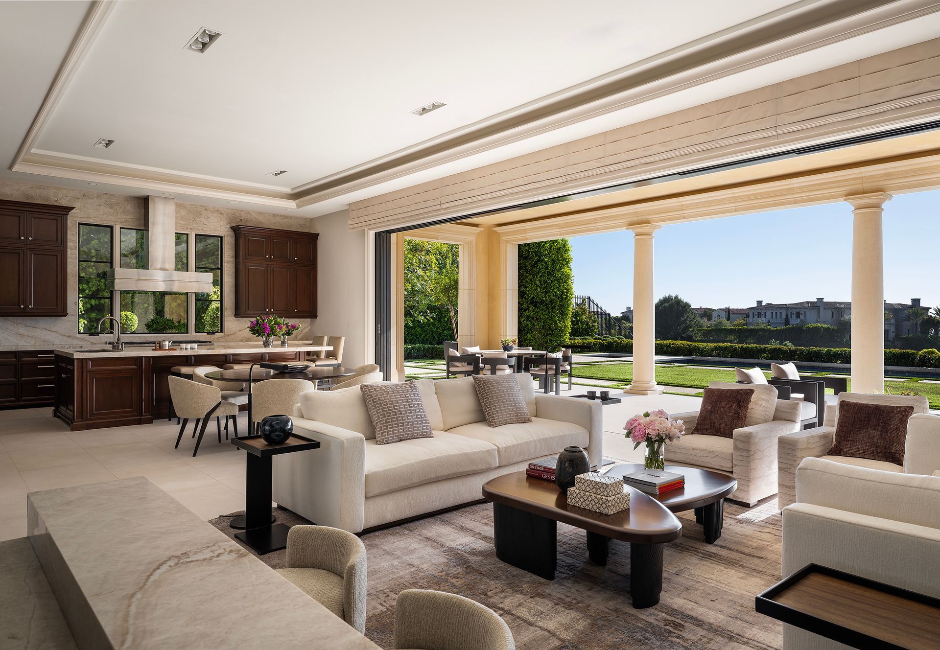 Exterior of crystal cove home in newport beach, ca