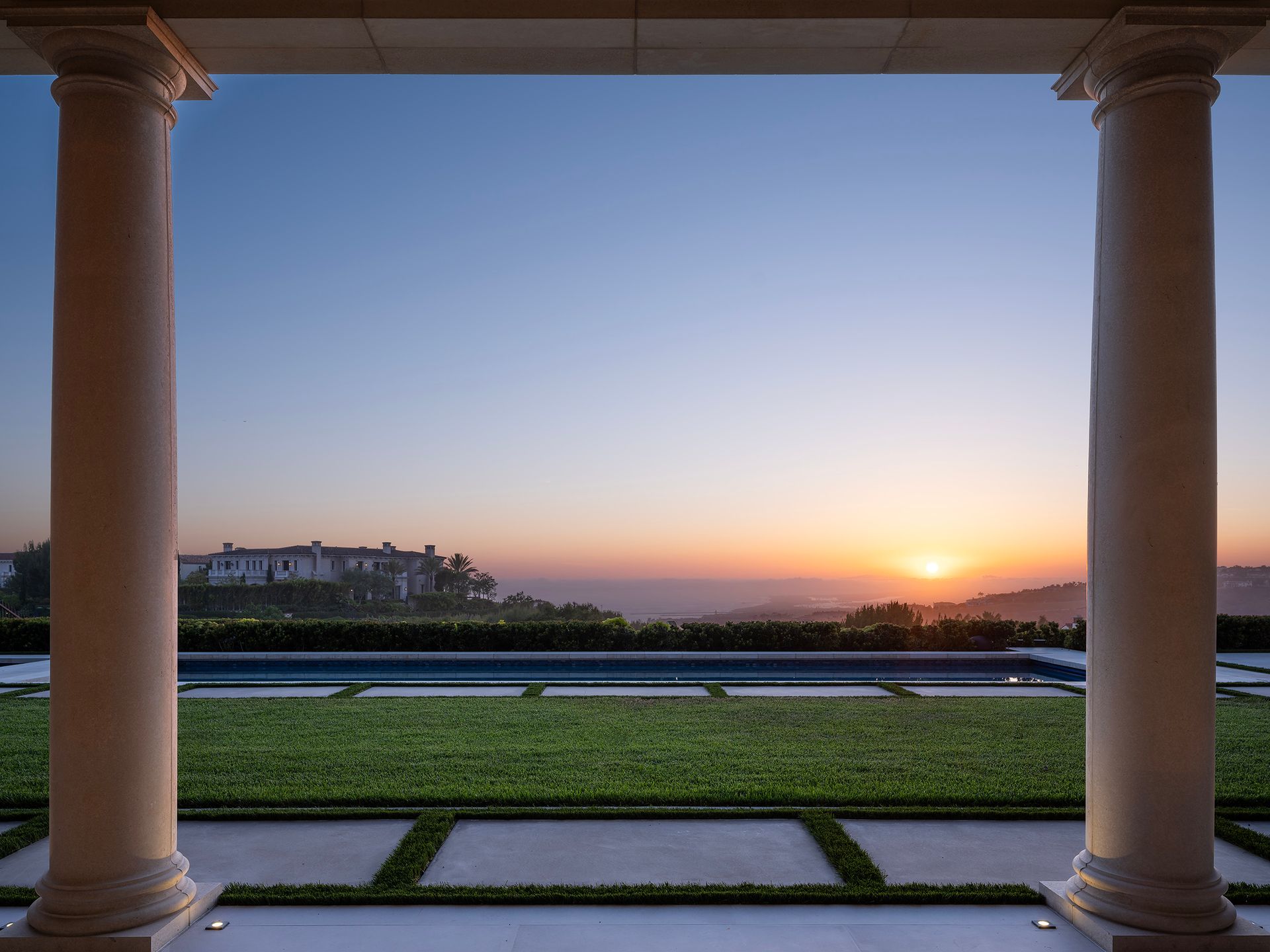 Exterior of crystal cove home in newport beach, ca