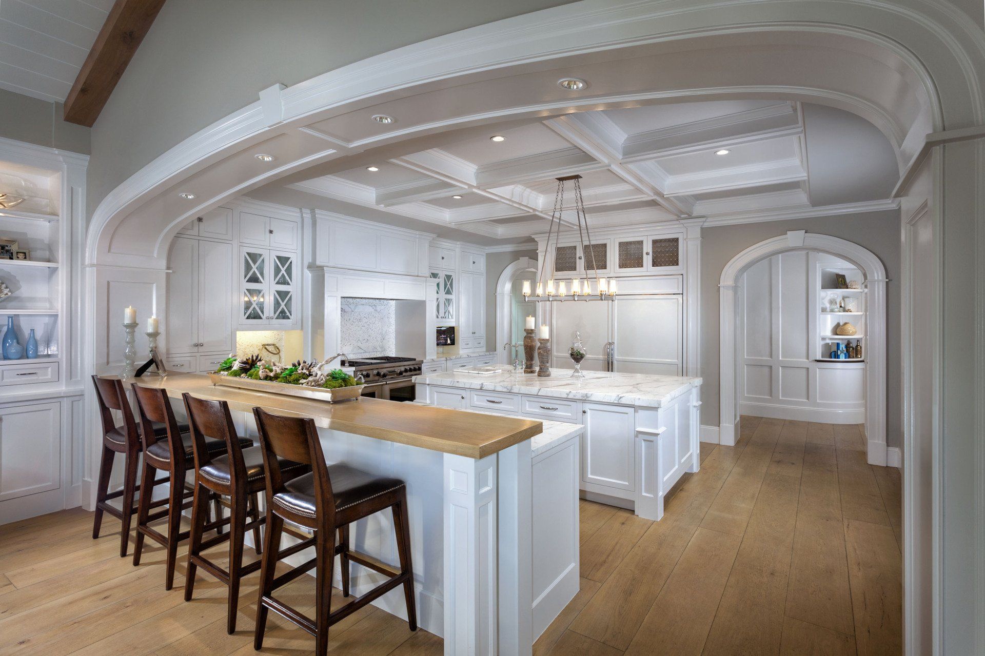 Kitchen of a Newport Beach house designed by Oatman Architects