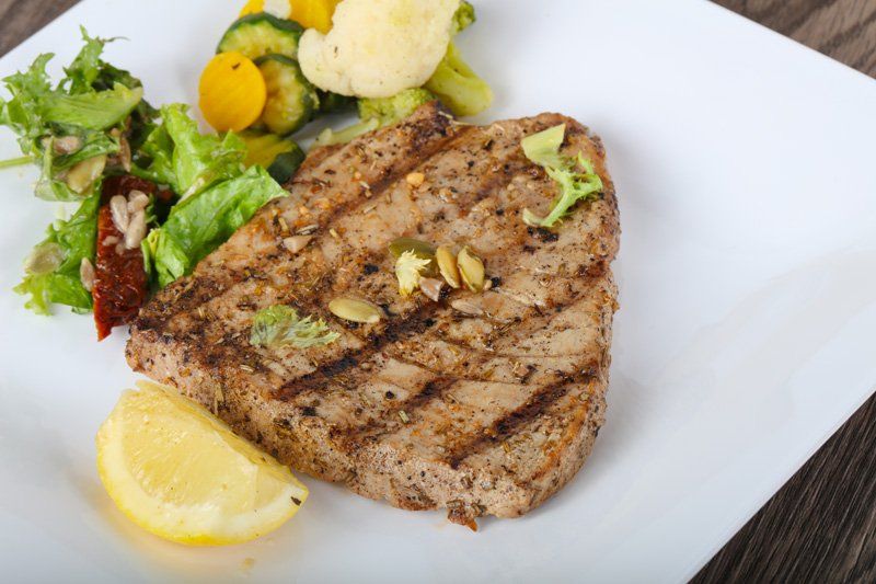 Grill dsh served to the customer