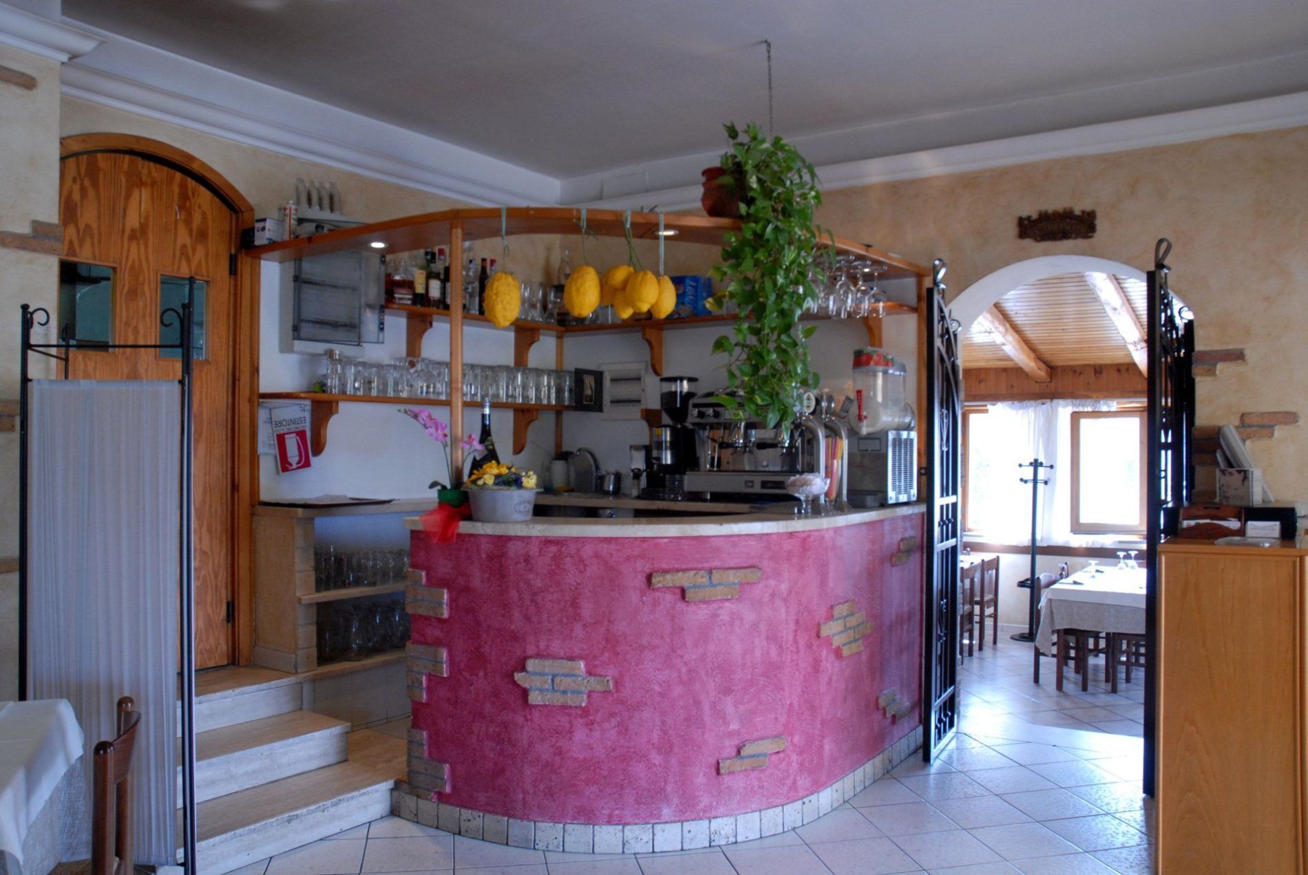 forno a legna del ristorante di pesce fresco