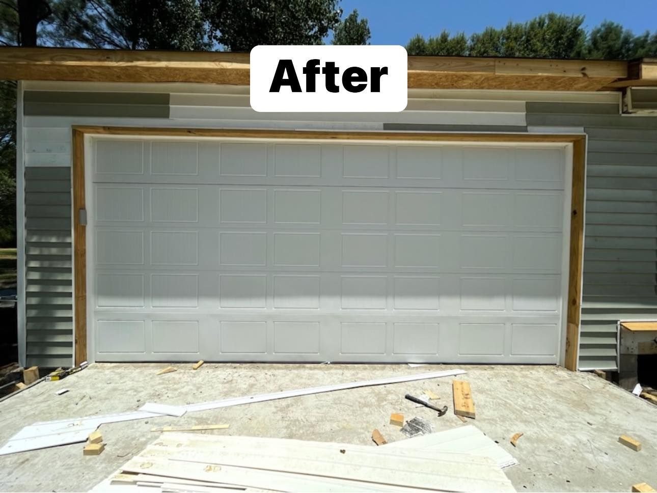 Constructed Residential Garage Door