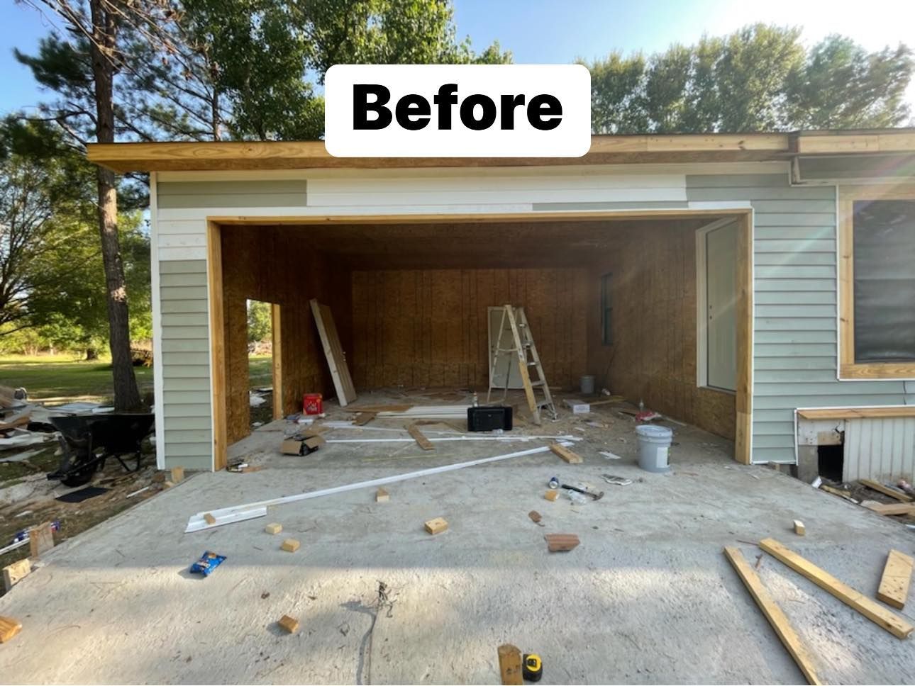 Residential Garage Door Construction