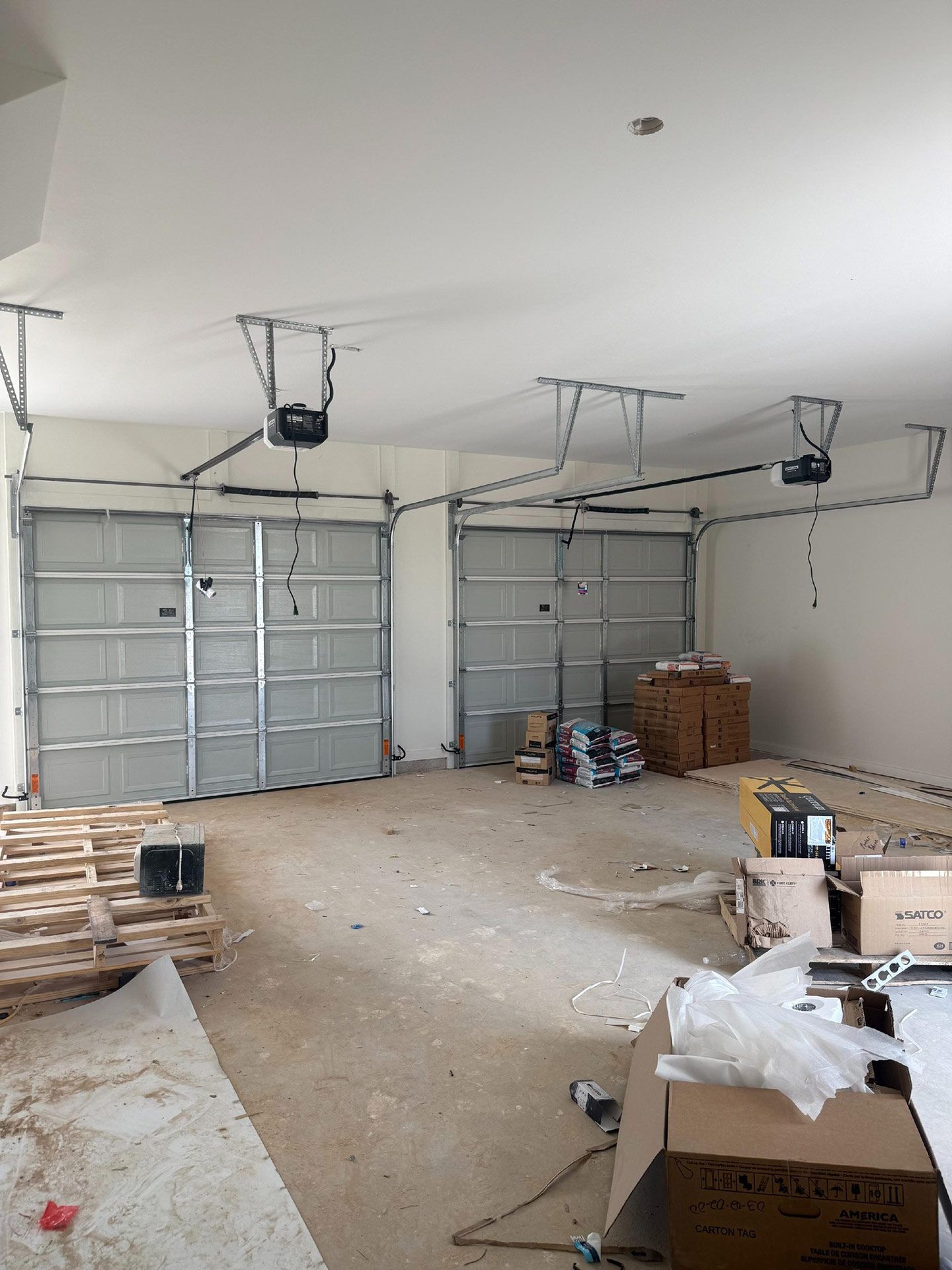 Inside of Garage Under Construction
