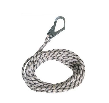 LINEA DE VIDA 11 MM POR 200 MT + GANCHO