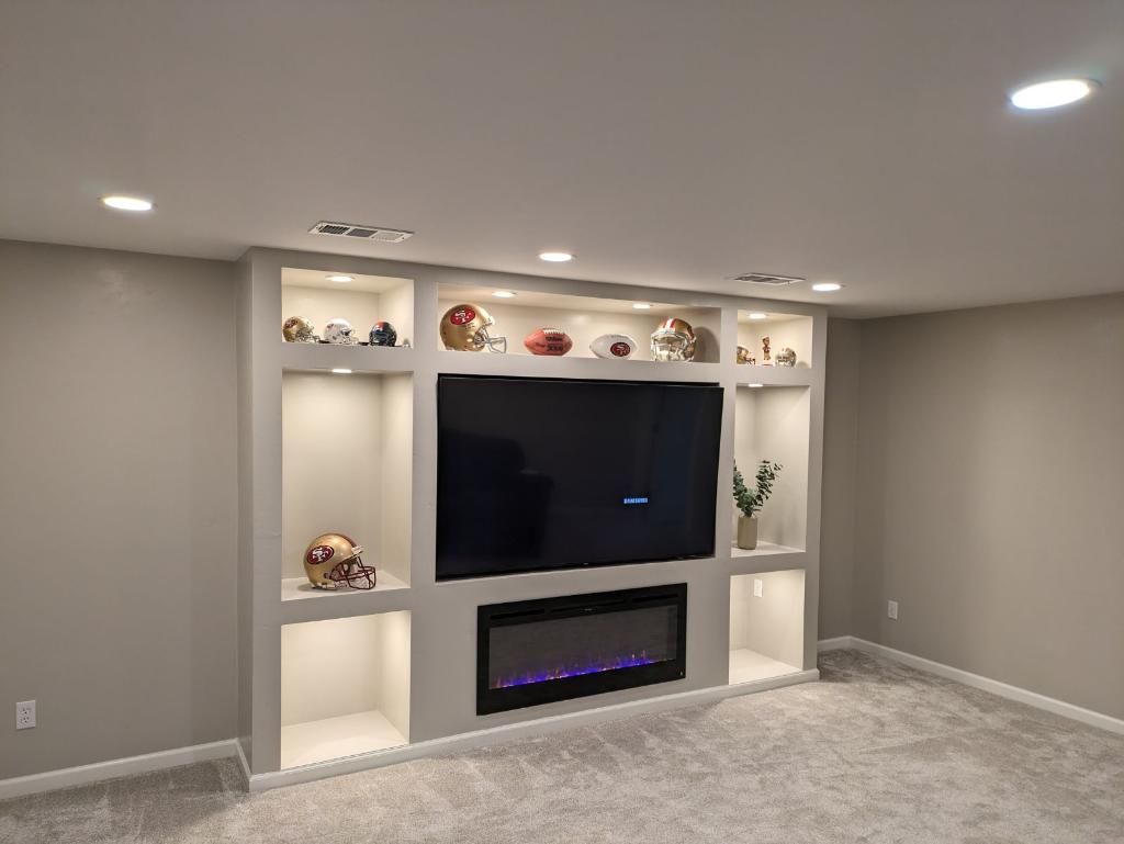 Interior of basement