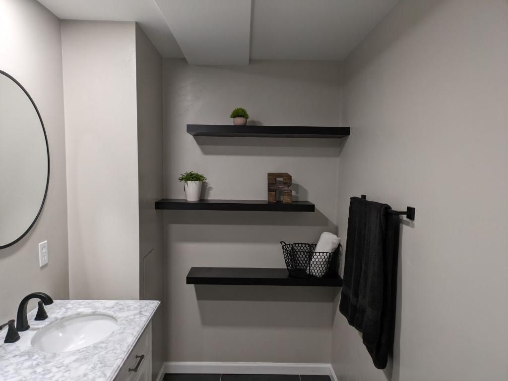 Interior of bathroom