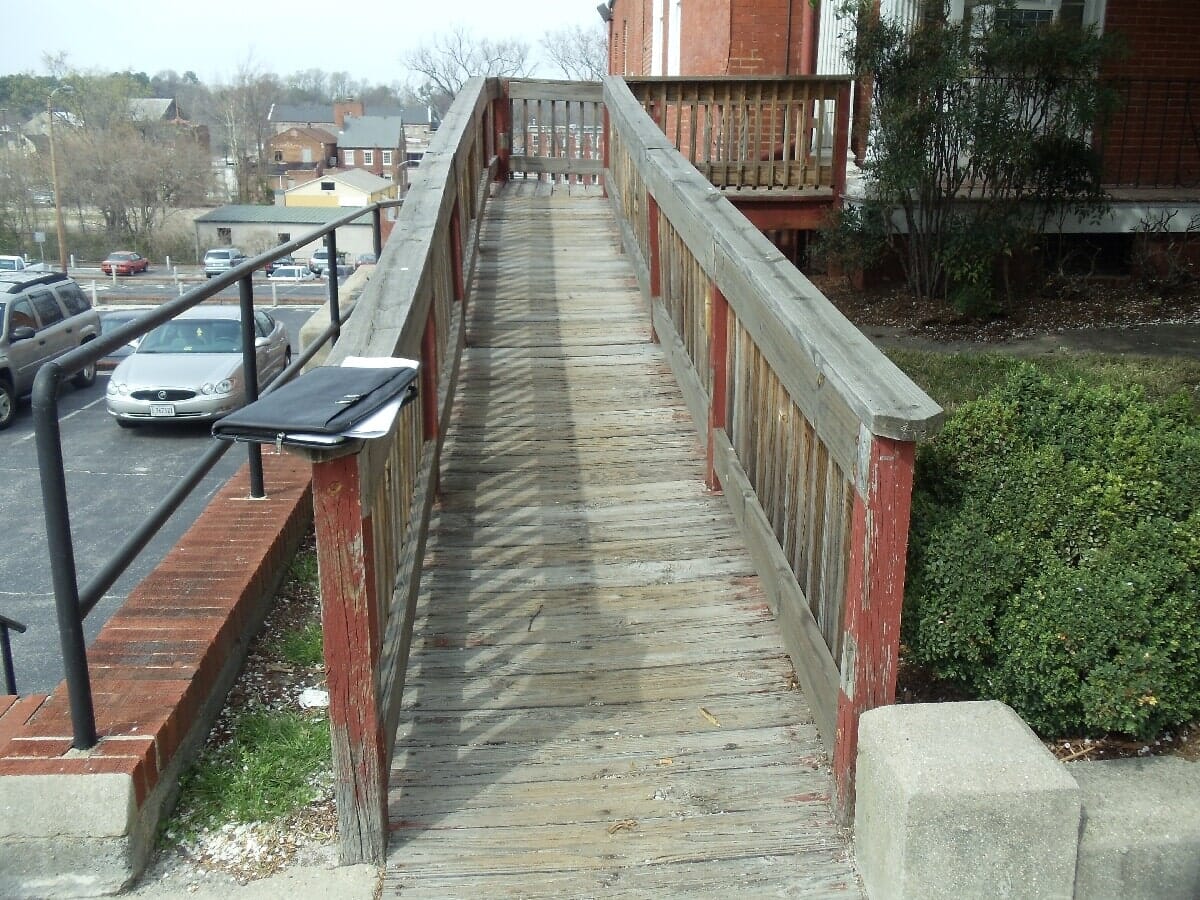 Before Annex Ramp Renovation #4 — Chester, VA — ARW Contracting, Inc.