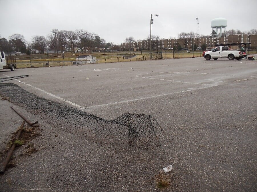 Before Renovating Basket Ball Court — Chester, VA — ARW Contracting, Inc.