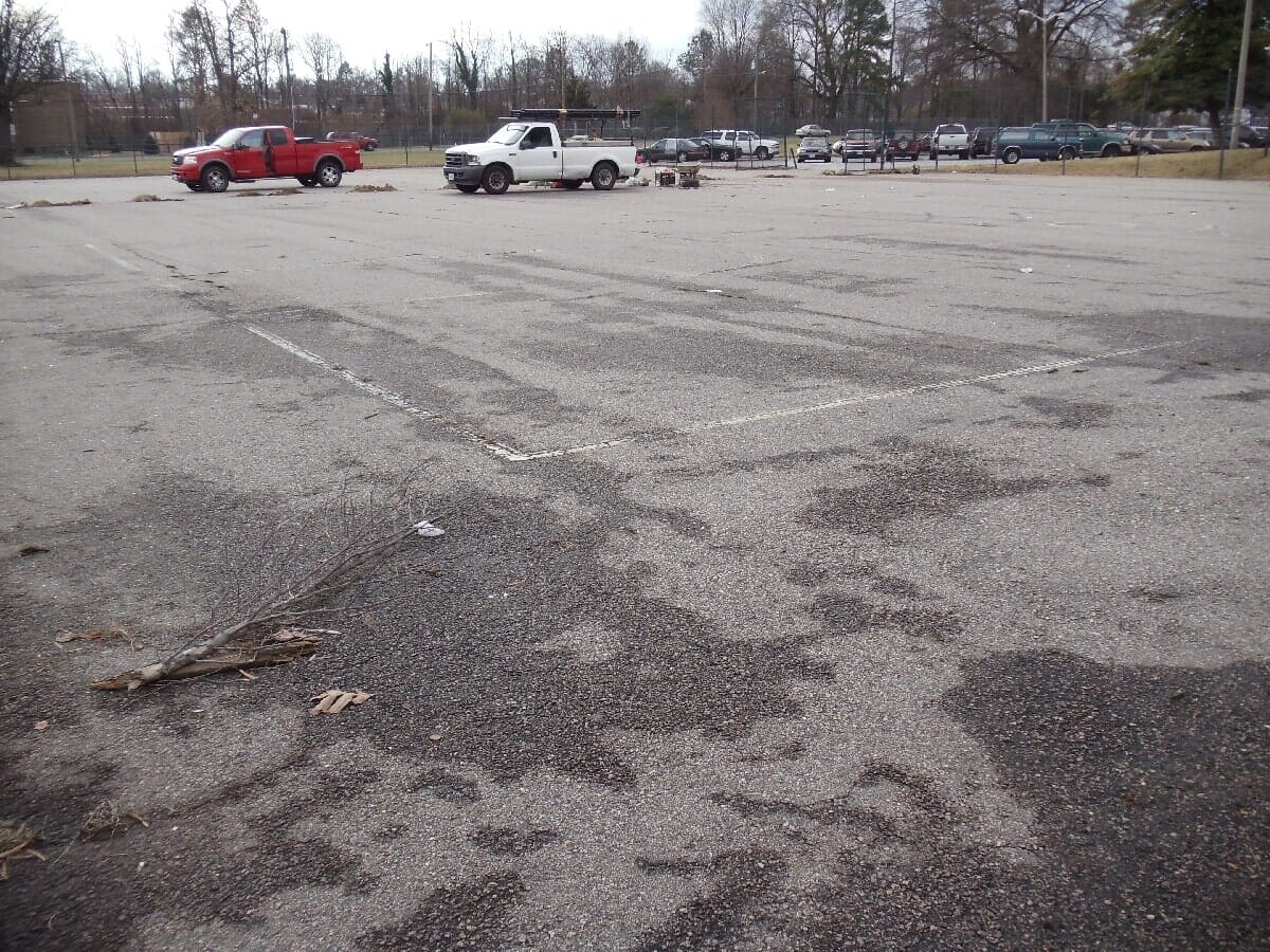 Before Renovating Basket Ball Court #1 — Chester, VA — ARW Contracting, Inc.