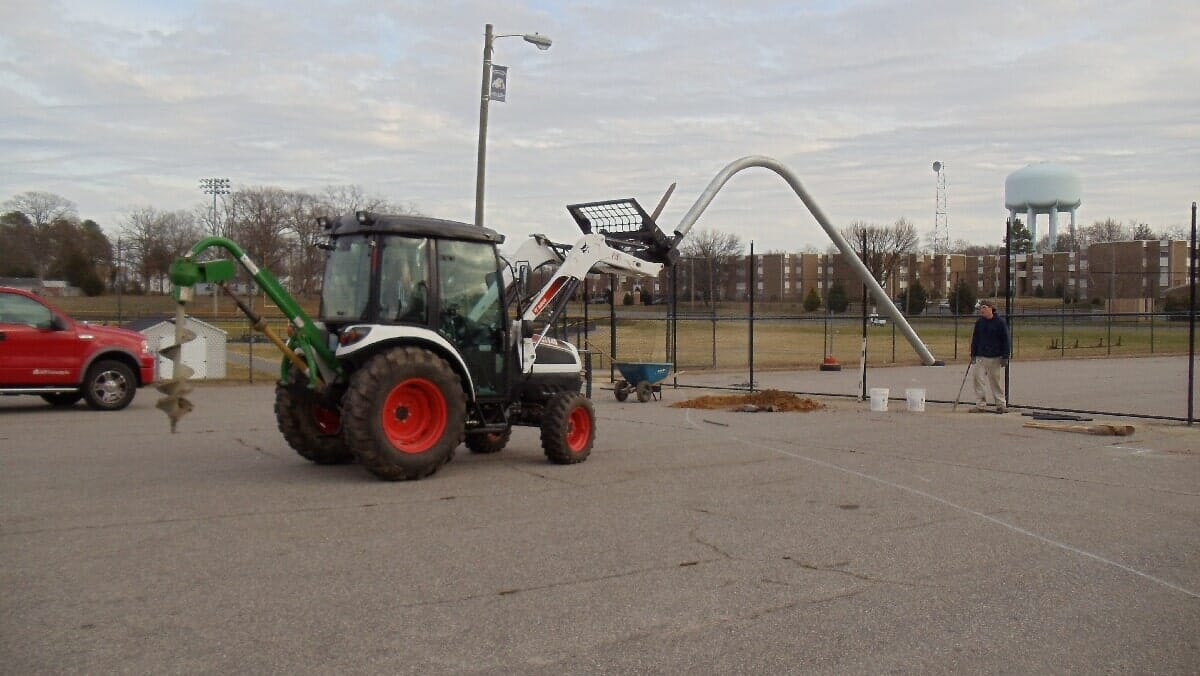 Before Renovating Basket Ball Court #5 — Chester, VA — ARW Contracting, Inc.