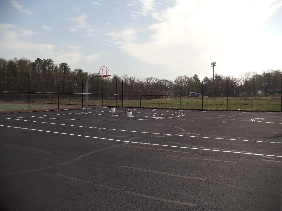 During Renovating Basket Ball Court #1 — Chester, VA — ARW Contracting, Inc.