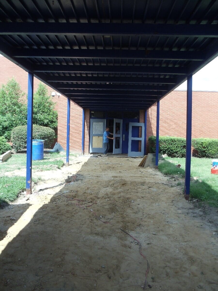 Renovating Canopy And Facade #13 — Chester, VA — ARW Contracting, Inc.