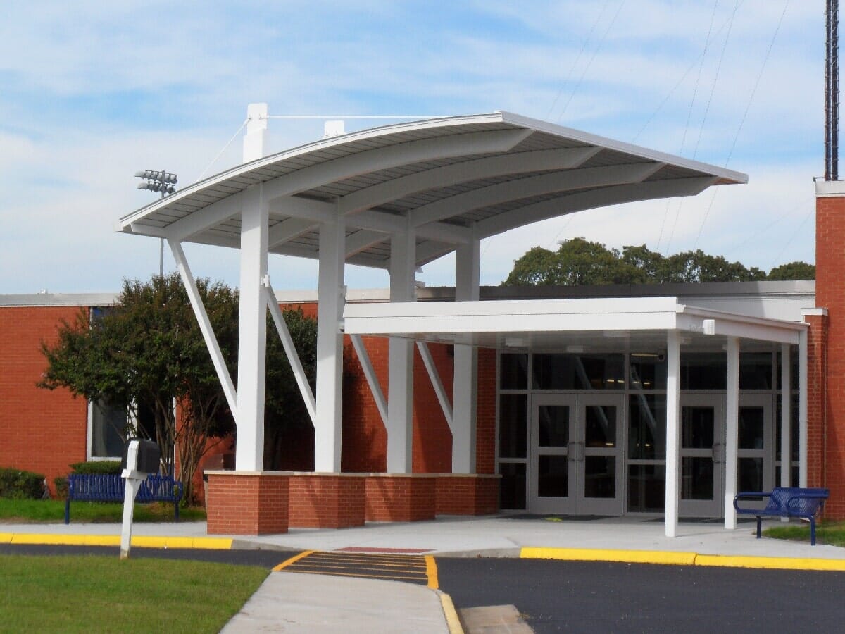 Renovating Canopy And Facade #24 — Chester, VA — ARW Contracting, Inc.