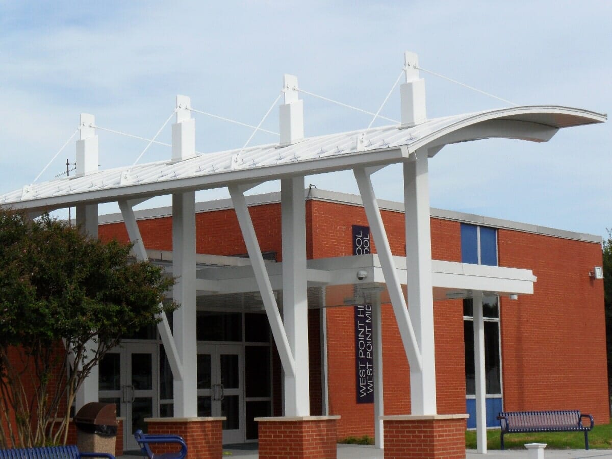 Renovating Canopy And Facade #25 — Chester, VA — ARW Contracting, Inc.