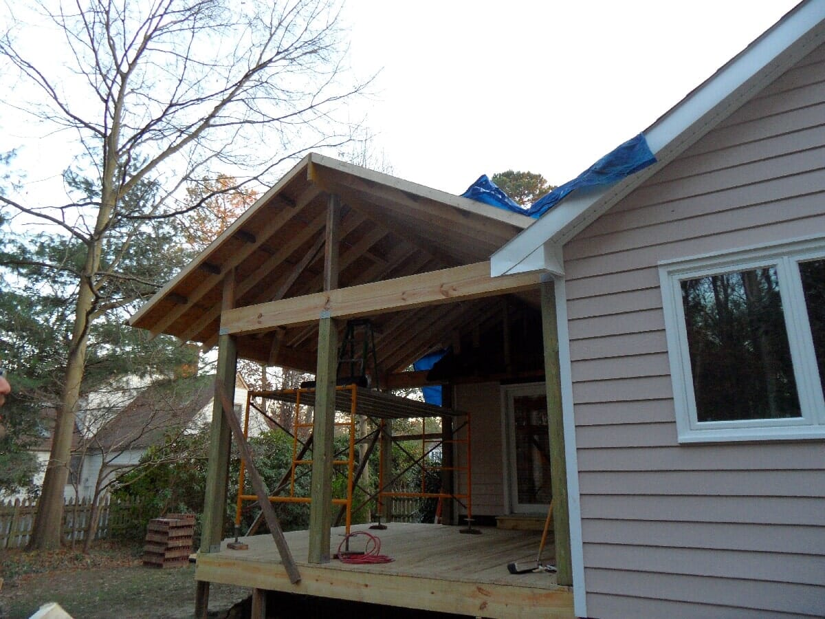 Residential Porch Renovation #4 — Chester, VA — ARW Contracting, Inc.