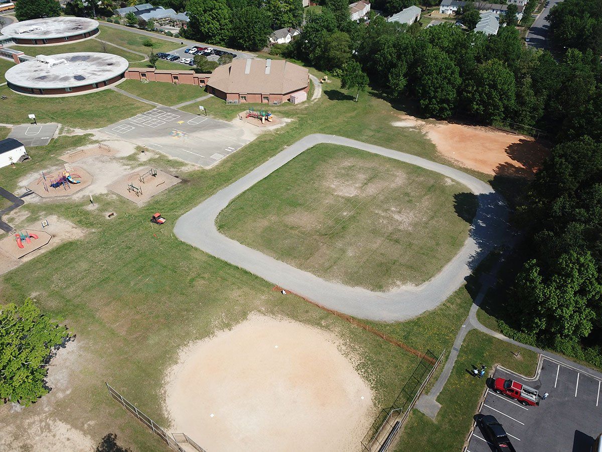 Top View Of AM Davis Project Site — Chester, VA — ARW Contracting, Inc.