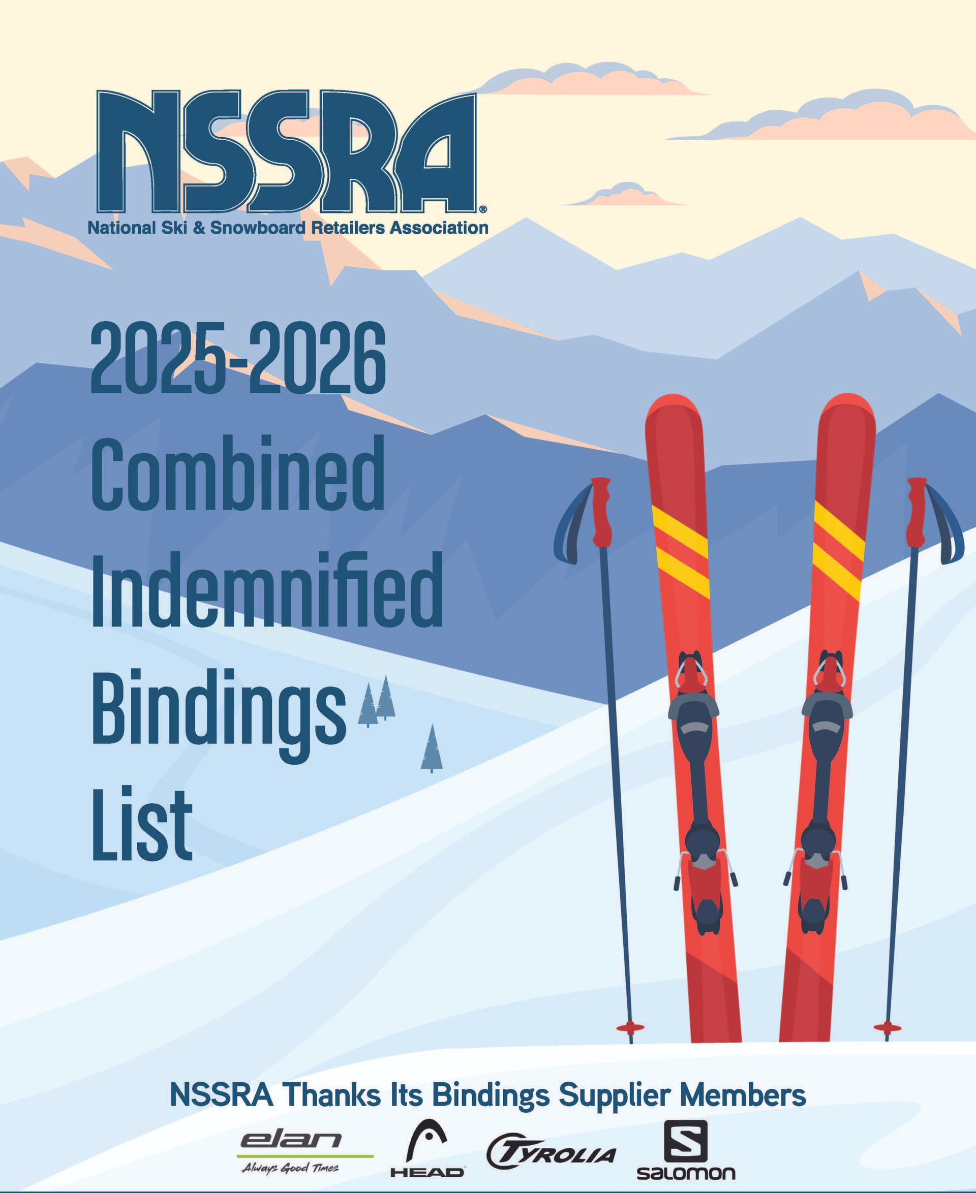 The cover of the nssra combined indemnified bindings list