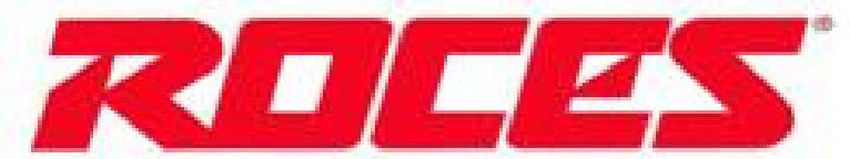 The word roces is written in red on a white background