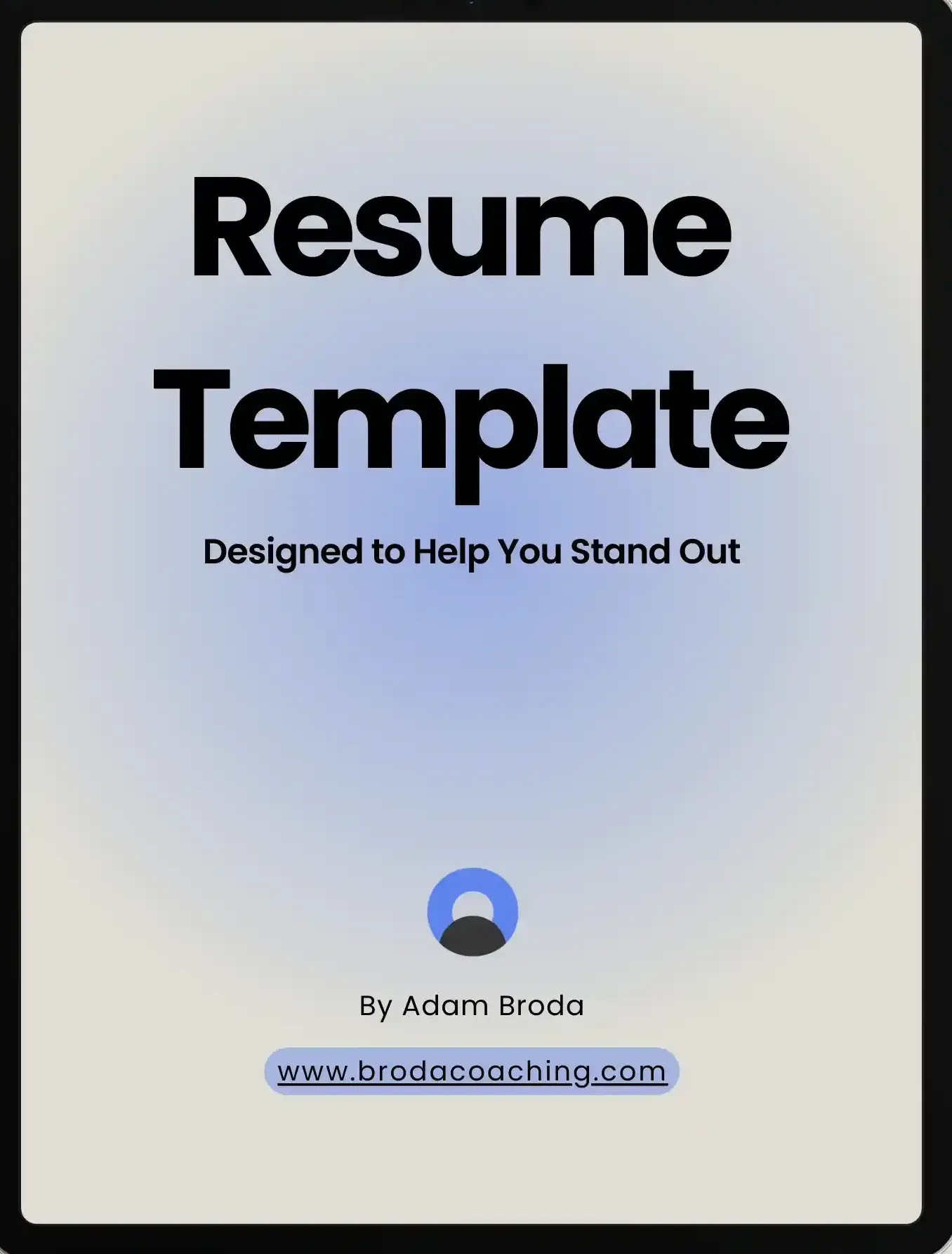 Request a Free Resume Template