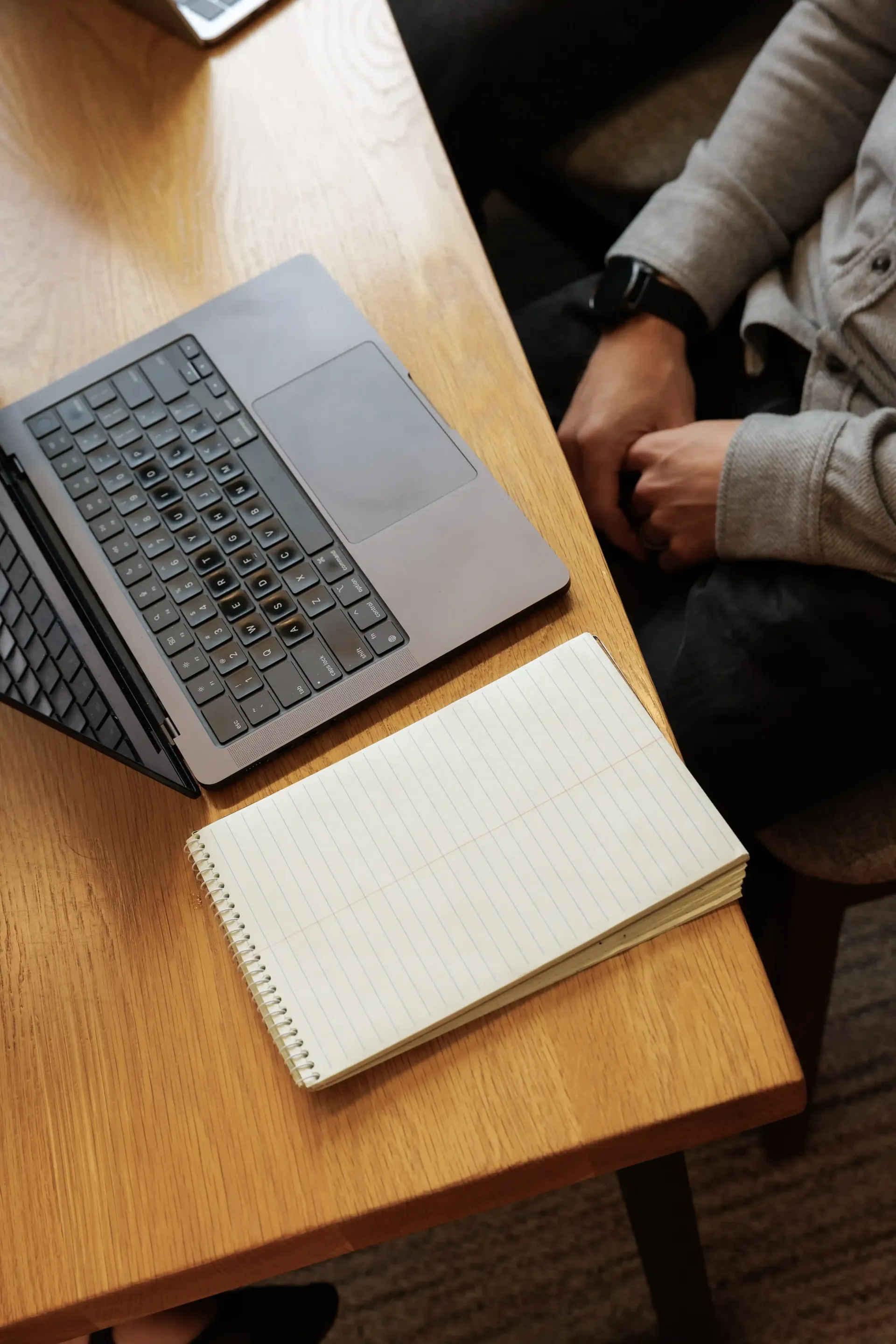 Career Coach Adam Broda With Laptop Optimizing LinkedIn Profile