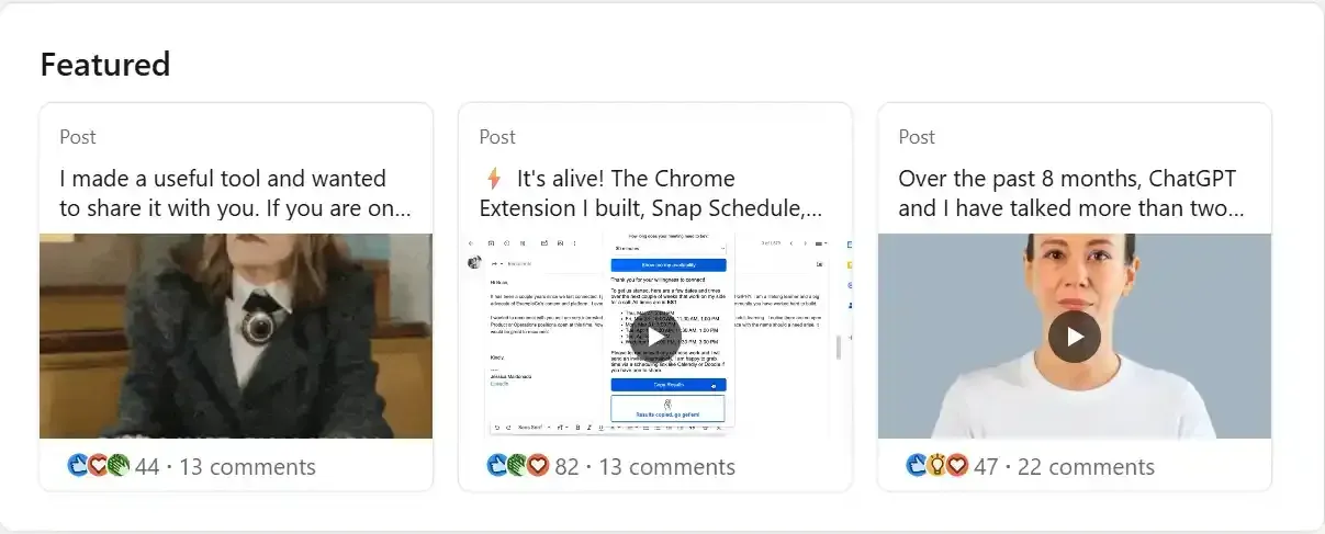Broda Coaching Client Jessica Maldonado LinkedIn Featured Section