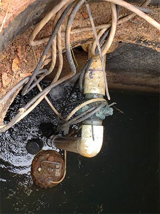 New Jersey — Poor Electrical Wiring and Septic Pump in Bottom of Tank North Hanover, NJ