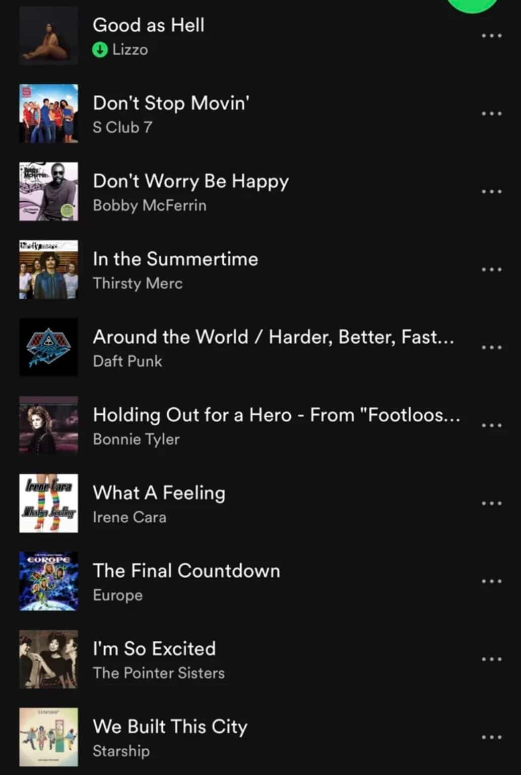 A List of Songs on a Spotify App — Easy Choice Removals and General Freight In Port Macquarie, NSW