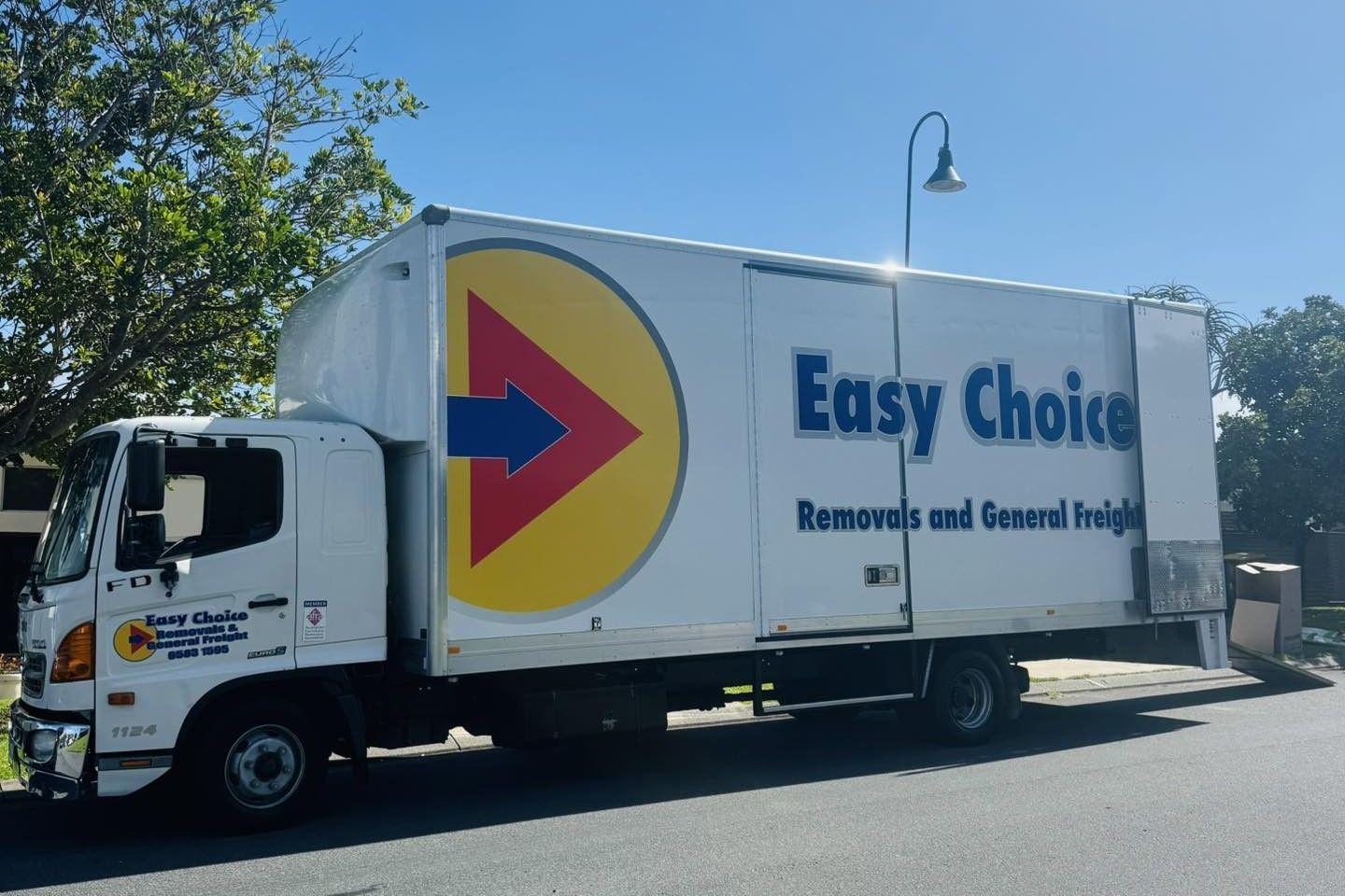 A Removalist Truck With Easy Choice Removals And General Freight Logo