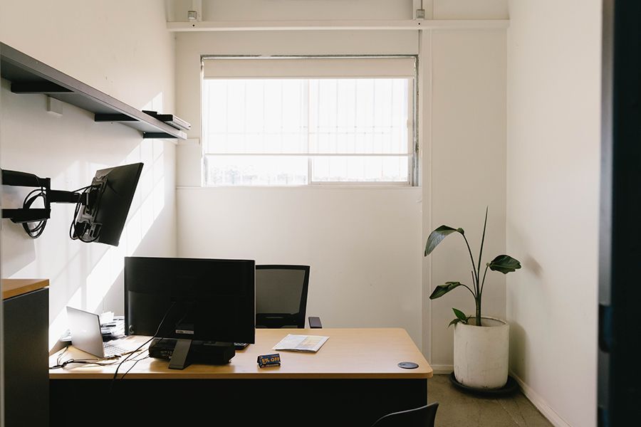 Small Office With Desk, Monitor, Laptop — Easy Choice Removals and General Freight In Coffs Harbour, NSW