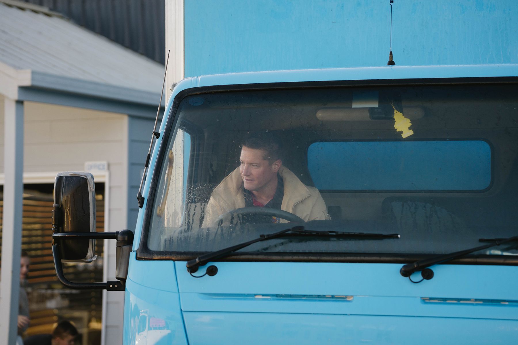 Man Driving a Blue Truck — Easy Choice Removals and General Freight in Forster, NSW