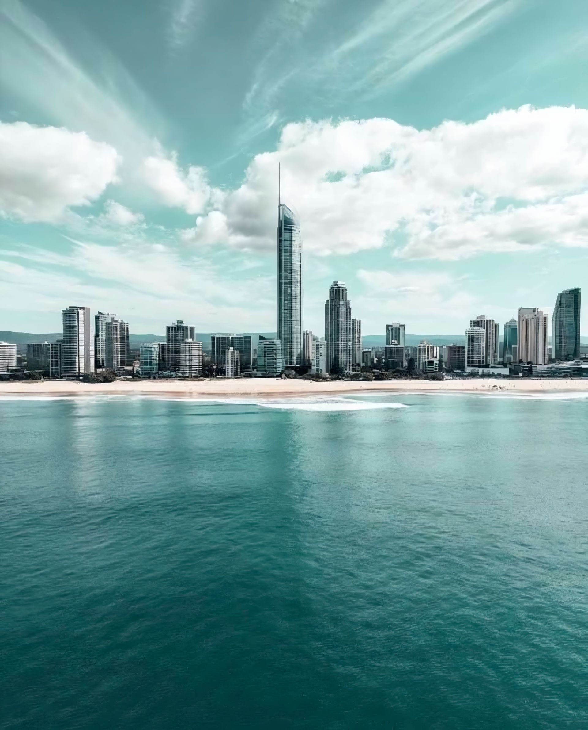 A City Skyline is Visible Over a Body of Water — Easy Choice Removals and General Freight In Port Macquarie, NSW