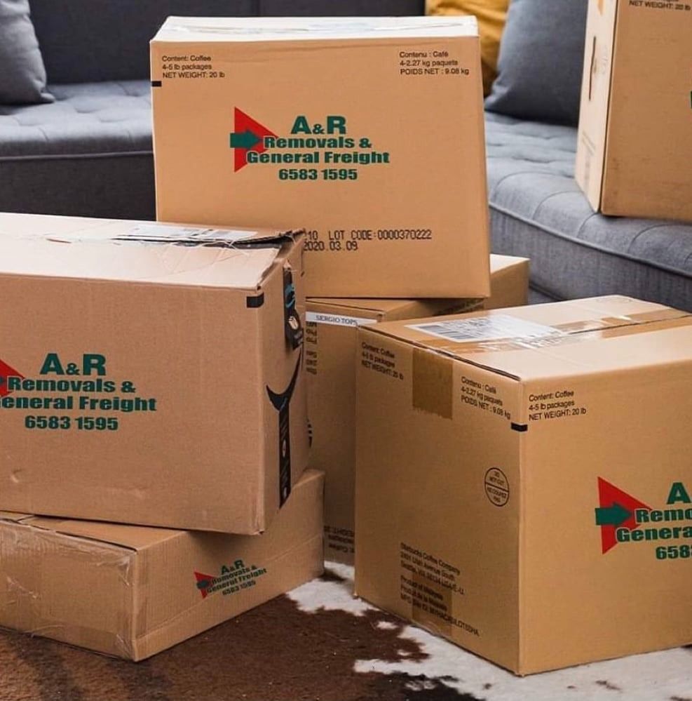 A Stack of a & R Removals and General Freight Boxes — Easy Choice Removals and General Freight In Port Macquarie, NSW