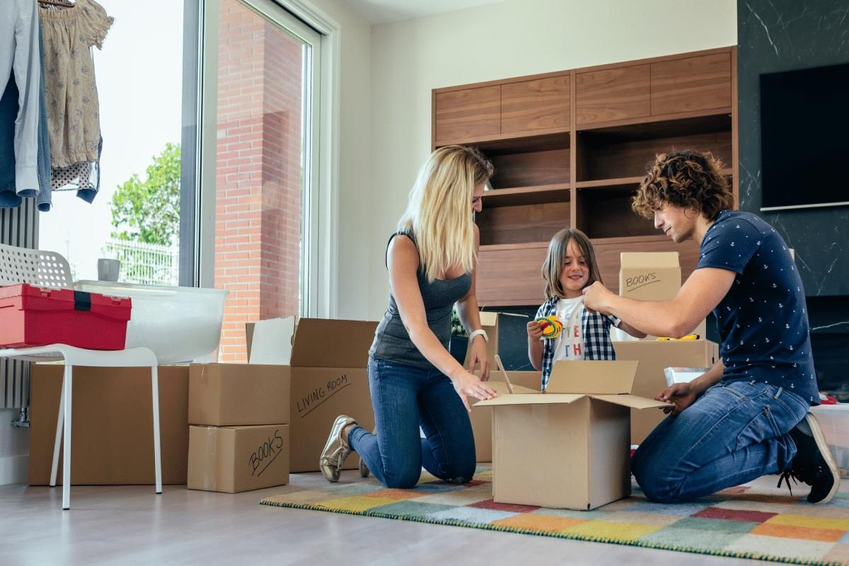 A Family is Moving Into a New Home — Easy Choice Removals and General Freight In Port Macquarie, NSW