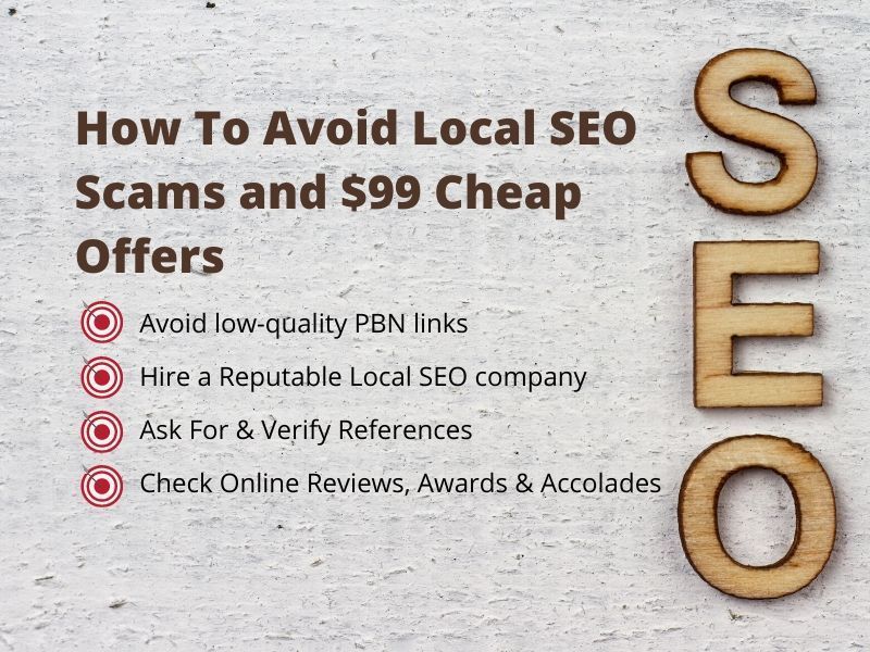 How To Avoid Local SEO Scams and $99 Cheap Offers