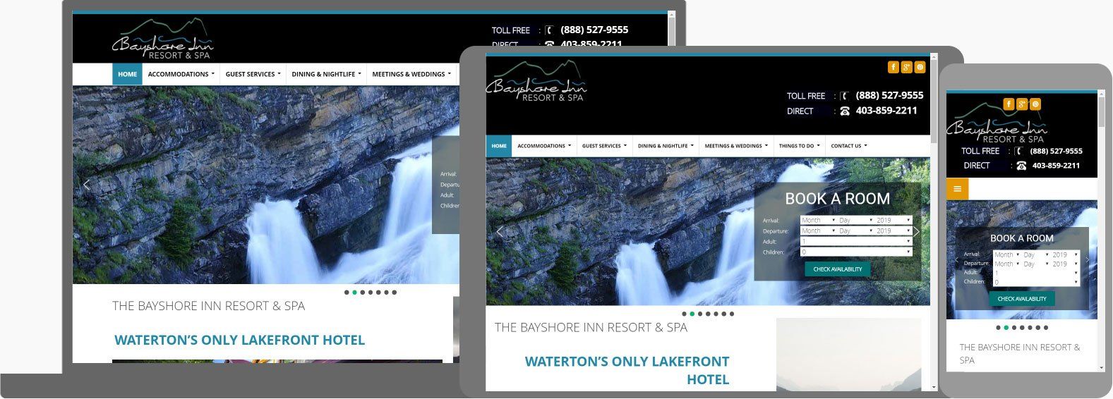 Hotel Website Design - The Bayshore Inn Resort & Spa