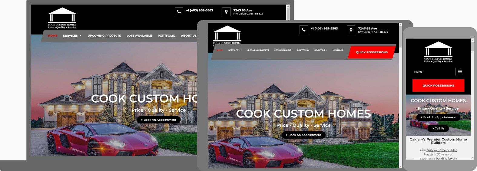 Home Builder Website - Cook Custom Homes