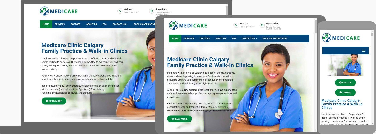 Medical Website Design - Medicare Clinic