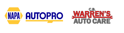 NAPA AutoPro and Warren&rsquo;s Auto Care logos on a white background | CB Warren's Auto Care